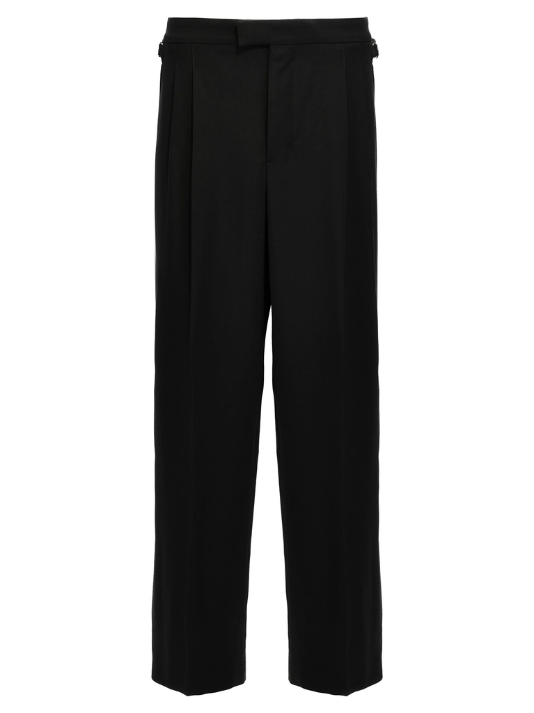 AMI Paris Double Pence Pantaloni Nero-Uomo